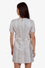 Louis Vuitton 2022 Beige/Gold Metallic Wool Embroidered Mini Dress Size 38