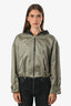 Rag & Bone Olive Green Randi Cropped Hooded Jacket Size XS