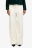 Staud Ecru Wide Leg 'Grayson' Pants Size 2