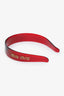 Miu Miu Burgundy Transparent Plexiglas Headband
