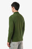 Burberry Green Cotton Long Sleeve Polo Shirt Size S
