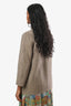 Loro Piana Grey Cashmere Buttoned Jacket Size 44