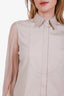 Brunello Cucinelli Brown Silk Button Up Shirt Size XS