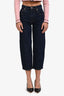 Carven Dark Blue Barrel Leg Jeans Size 34
