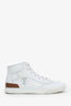 Hermès White Leather Get Up High Top Sneaker Size 43 Mens