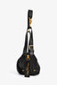 Christian Dior 2025 Black Crinkled Leather Small 'D-Journey' Hobo Bag