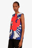 Scanlan Theodore Navy/Red/Black Printed Sleeveless Top Size 10
