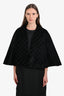Gucci Black Velvet GG Cape Size Medium