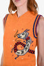 Marni Orange Wool Jacquard Dragon Graphic 'Dragon Intarsia' Knit Vest Size 42