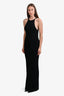 Max Mara Black Knit Open-Back Manjari Maxi Dress Size S