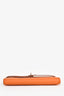 Hermès 2023 Orange Epsom Leather Kelly Wallet PHW