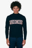 Christian Dior Navy/Pink Logo Mock Neck Turtleneck Shirt Size S Mens