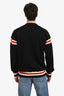 Dolce & Gabbana Black Wool Crest Embroidered Cardigan Size 50 Mens