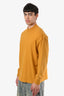 Lemaire Yellow Cotton Crewneck Long Sleeve Top Size XL Mens