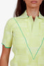 Bottega Veneta Yellow Intreccio Knit Top Size S