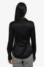 Theory Black Silk Button Up Shirt Size S