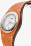 Hermès 2001 Stainless Steel/Brown Leather Strap Harnais Watch
