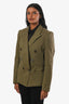 Alexandre Vauthier Army Green Denim Jacket Size 40