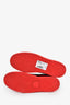Louis Vuitton Red Leather Low Profile Sneakers Size 6 Men's