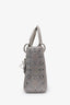 Christian Dior 2019 Beige Satin Crystal Embellished Mini Lady Dior with Strap