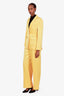 Alex Perry Yellow Satin Oversized Single Breasted Suit Estimated Size XS