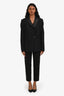 Brunello Cucinelli Black Cotton Trousers with Beaded Detail Size 6