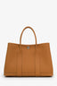 Hermès 2026 Gold Negonda Leather Palladium-Plated Hardware Garden Party 30 Top Handle Bag