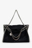 Stella McCartney Black Faux Suede Falabella Tote Bag