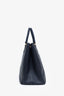 Prada Navy Saffiano Leather Large Double Zip Galleria Tote