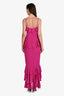 Lovers and Friends Magenta Chiffon Sleeveless Maxi Dress Size M