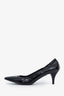 Prada Black Patent Leather Pointed Toe Heels Size 40