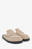 Mules « Go » Hermès en daim beige, pointure 38,5