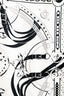 Hermès Black/White Silk 'La Promenade Du Matin' Shawl 140