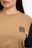 Loewe Brown/Blue Cotton Anagram T-Shirt Size M