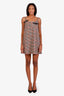 Prada 2020 Plaid Print Mini Dress Size 36