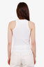 Balmain White/Black Logo Tank Size XS