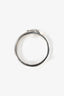 Gucci Sterling Silver Double Band GG Ring Size 6