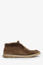 Loro Piana Brown Suede Summer Charms Walk Moccasins Size 40.5