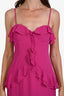 Lovers and Friends Magenta Chiffon Sleeveless Maxi Dress Size M