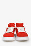 Alexander McQueen Red Knitted Oversized Sneakers Size 37.5