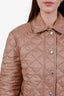 Burberry Camel Nylon Quilted Jacket Size M