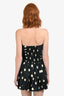 Reformation Navy Blue Cotton Strapless Clea Mini Dress Size 4