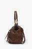 Miu Miu Brown Leather Doctor Top Handle Bag With Strap