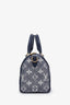 Louis Vuitton Blue Monoglam Jacquard Canvas Speedy Bandouliere 20 W ith Strap