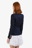 Balmain Navy Wool Blazer with Gold Buttons Size 36