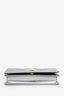 Christian Dior Silver Metallic Leather 'Diorama' Wallet on Chain