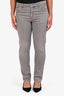 Brunello Cucinelli Grey Denim Skinny Jeans Size 48