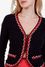 Moschino Black Trim Detail Cardigan Size 4