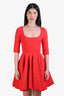Greta Constantine Red Flared 'Elle' Mini Dress Size XS