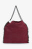 Stella McCartney Burgundy Faux Suede Falabella Tote Bag